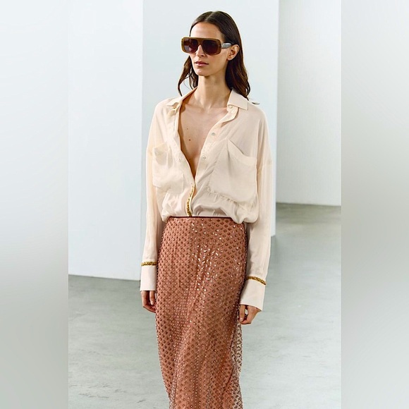 ZARA Collection Beaded Skirt - Picture 4 of 9